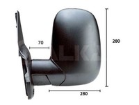 AußEnspiegel Alkar 9201959 FüR Transit Ford Kurzer Spiegelarm Konvex Bus EAL EAS