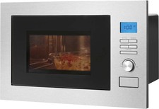 Mikrowelle Einbau Grill Heißluft Edelstahl 25L 900W Silber MWG 3001 H EB
