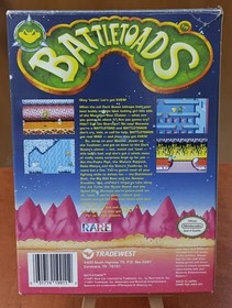 Battletoads (Nintendo NES, 1991) con scatola e protezione