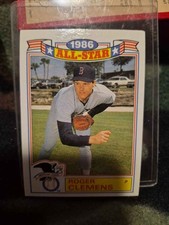 1987 Topps 1986 All-Star Comm. Glossy #21 Roger Clemens Red Sox