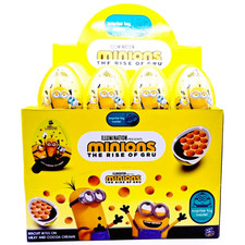 MINIONS CHOCOLATE & BISCUIT SURPRISE EGGS WITH TOY KIDS PARTY BAG FILLERS GIFT