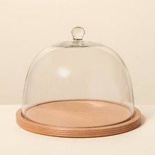 Wood and Glass Cake Stand - Hearth & Hand with Magnolia