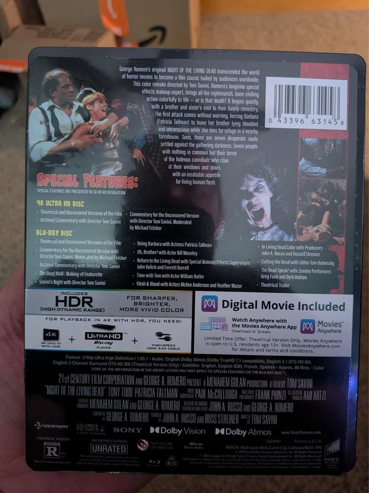 Night of the Living Dead (Steelbook) 4K UHD + Blu-Ray + Digital - image 2 of 4