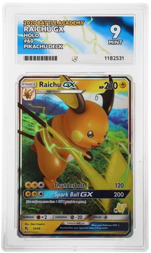 Raichu GX - Battle Academy - 60/60 Holo - Pikachu Deck - ACE 9