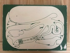 Enzo Mari 15 Pesci Danese Milano - sea creatures vintage MCM art puzzle READ