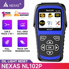 Heavy-Duty OBD2 Scanner, Full-System Auto/Diesel Truck DPF Regen for 12/24V