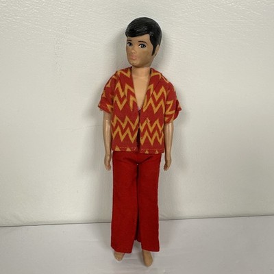 Vintage Topper Dawn Doll Boyfriend GARY Boy Doll Red Mod Outfit READ
