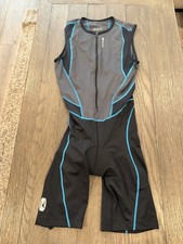 Mens Sugoi Blue Black Cycling Kit Triathlon Tri Suit Skinsuit Medium