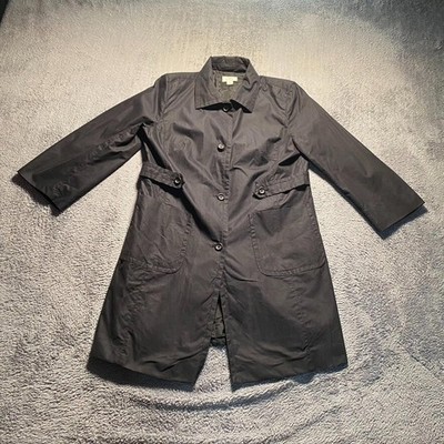 Ann Taylor Loft Trenchcoat Damen Large Schwarz Jacke