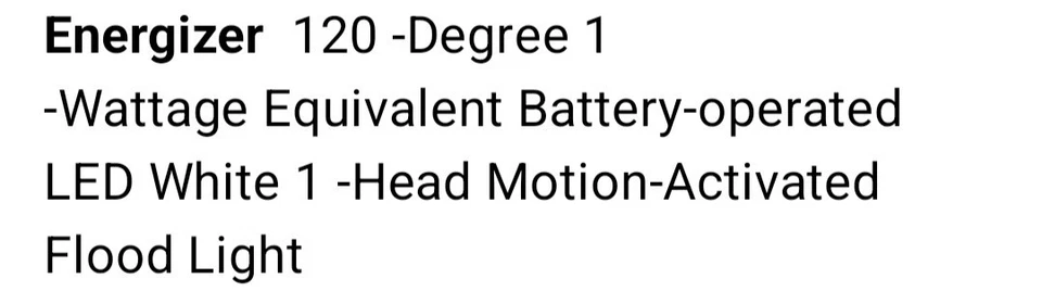 Foco LED activado por movimiento Energizer 400 lúmenes resistente a la intemperie nuevo Foto 2 de 4