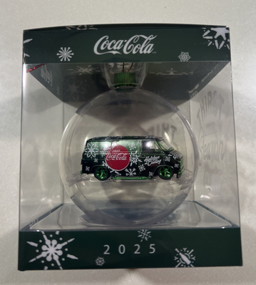 2025 M2 MACHINES COCA COLA CHRISTMAS ORNAMENT 71 CHEVROLET VAN