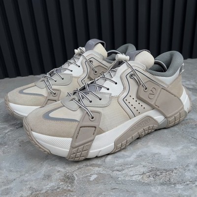 Valentino Garavani Wod Panelled Sneakers White Off-White Leather