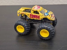 Hot Wheels Monster Trucks Zombie Yellow Variant Red Lettering 1:64 Loose