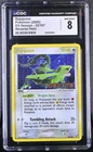 CGC 8 RAYQUAZA REVERSE HOLO STAMP 22/107 EX DEOXYS POKEMON 2005
