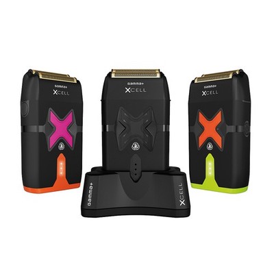 Gamma+ Xcell Shaver Rasierer | Profi Folienrasierer 11.500 U/min Gold-Titan