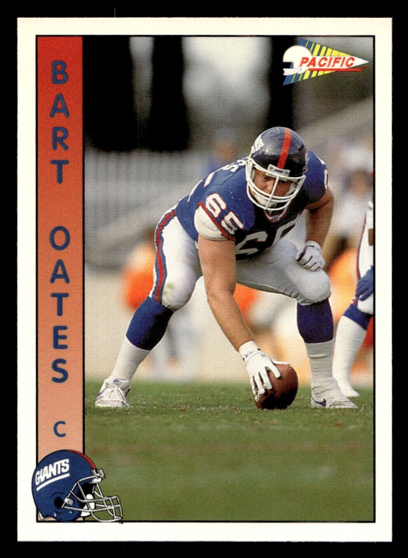 1992 Pacific Bart Oates #218 New York Giants