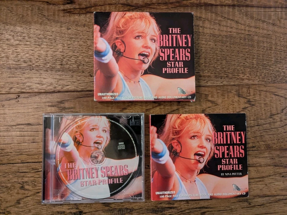 Britney Spears Star Profile 100pg Picture Book & Audio Documentary CD - Image 4 of 4