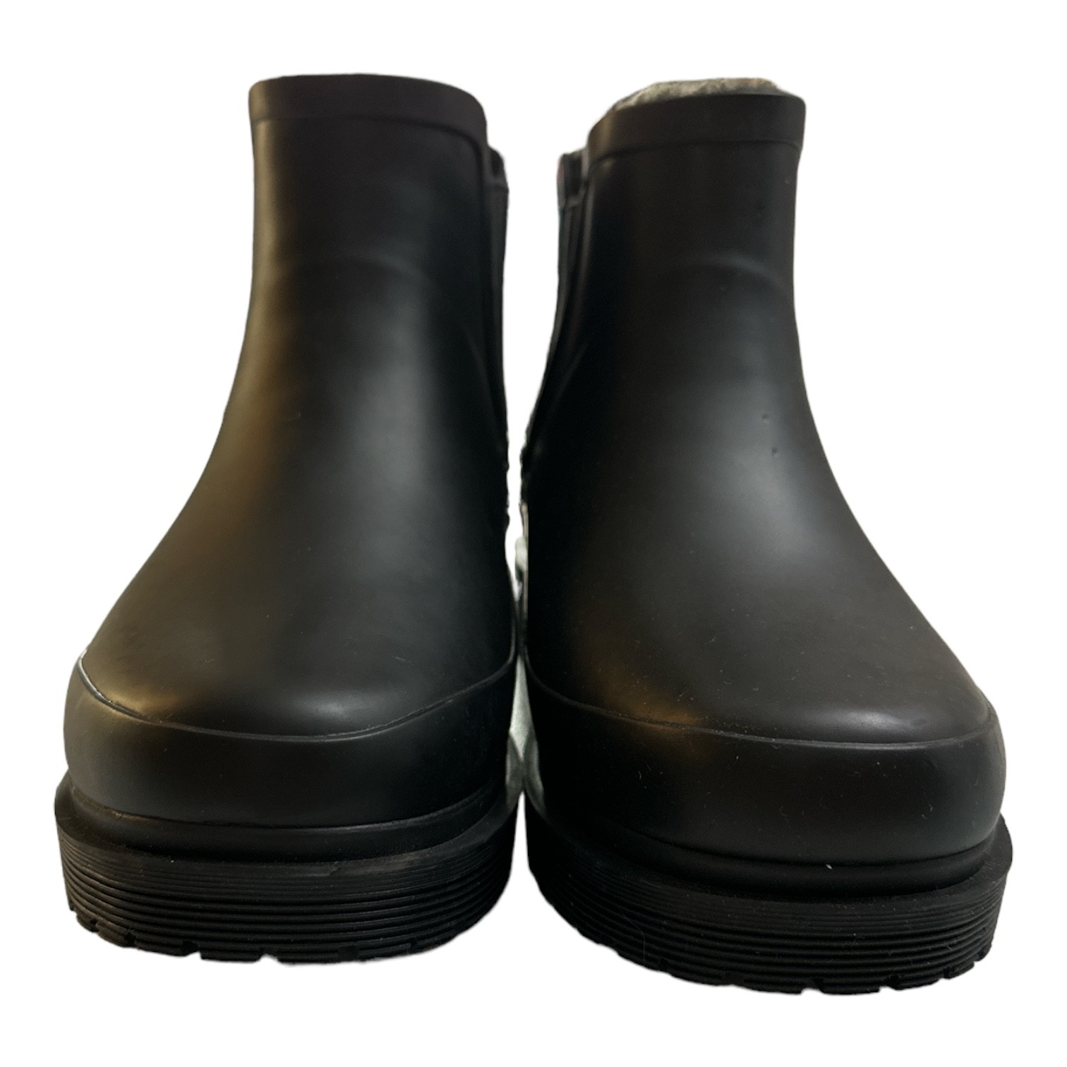 Chooka Womens Waterproof Faux Fur Lined Rubber Rain Boot Black 10 5690₽