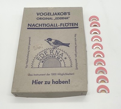 10 Stück Original EDERNA  Vogelstimmen / Vogelpfeife / mit Anleitung ,,NEU,,