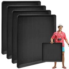 Hlimior4 Pack Oil Change Drain Pan 22”Auto Oil Drip Pan Oil Drip Tray for Under