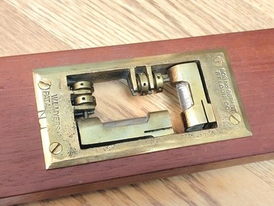 Rare W.L. Myers St Louis Aug 23, 1907 Patent Pocket Plumb & Level 28'' Mahogany