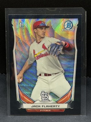 2014 Bowman Draft - Chrome Jack Flaherty #CDP30 Black Wave Refractor (RC)