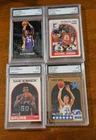 4 CARD GRADED HOF-GOAT LOT KOBE BRYANT MICHAEL JORDAN DAVID ROBINSON LARRY BIRD