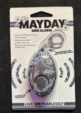 Mayday Mini kwiatowy szary brelok do kluczy samoobrony osobisty alarm awaryjny brelok