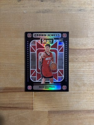 2024-25 Select Reed Sheppard Crown Jewels Case Hit Rookie Rockets SSP