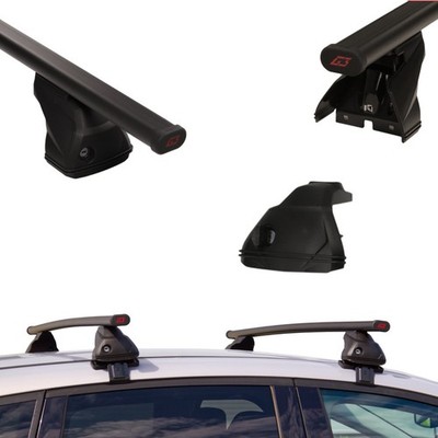 Für VW Golf 5 V 03-08 Schwarz Stahl Dachträger Gepäckträger Normaldach