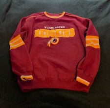 Washington Commanders Redskins Lee Sport NFL Embroidered Size M Large Sweatshirt