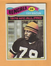 Coy Bacon Cincinnati Bengals 1977 Topps #250 Ironton Ohio Jackston State