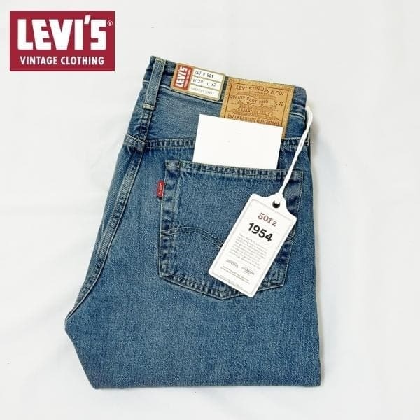 Levis LVC 1954 501z XX Selvedge Made Japan 30X34 Raw Denim Redline