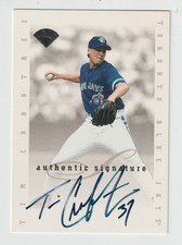 Tim Crabtree - 1996 Leaf Signature Series Update - Autographed - Blue Jays