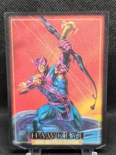 2024 UPPER DECK MARVEL MASTERPIECES '92 PLATINUM HAWKEYE LENTICULAR