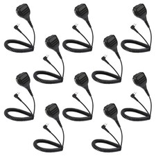10 Packs Arrowmax Waterproof Speaker Microphone for Motorola CP100 CP200 CP200D