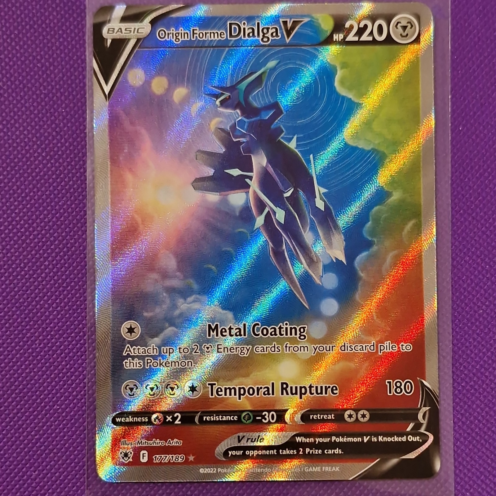 Origin Forme Dialga V 177/189 Pokémon TCG NM Condition Astral Radiance