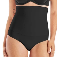 Maidenform Women’s Firm Control High Waist Shapewear Fajas Brief FL1854, Black,