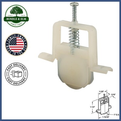 Adjustable Nylon Screen Door Rollers with High Density Polyethylene Construction