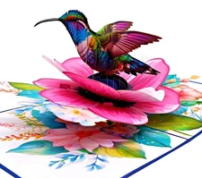 Pop Up Flower Birthday Cards, 3D Pop Up Birthday Cards, Thinking of you Card