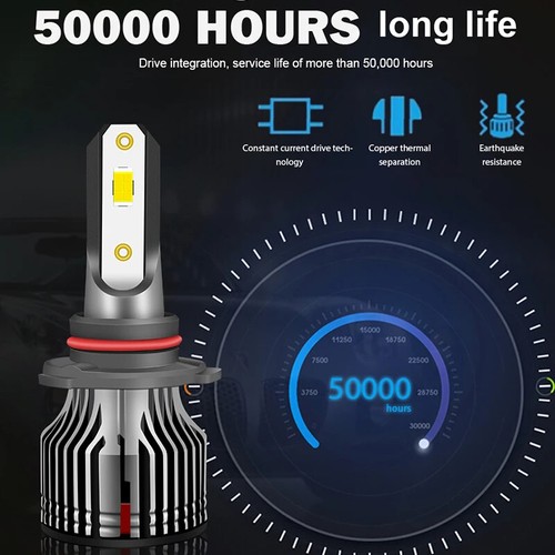 12V Led Canbus Car Light Headlight 50000 Hours Turbo CSP Chip Auto Headlamp - Picture 3 of 16