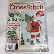 JUST CROSS STITCH MAGAZINE Dec 2021 Holiday Christmas Santa Stitching NEW