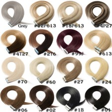 Tape In Hair Extensions Remy Human Hair Seamless Skin Wefts Balayage Blonde40pcs