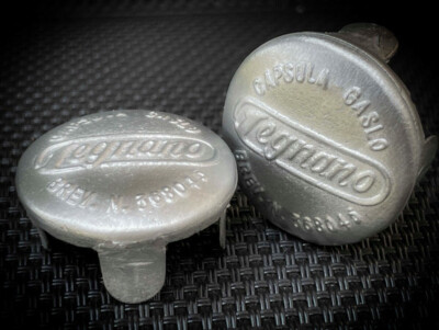 2 Capsules De Guidon Vélo Rétro – Anna Legnano, Grises, Pour Guidon Course Ou Cyclotourisme