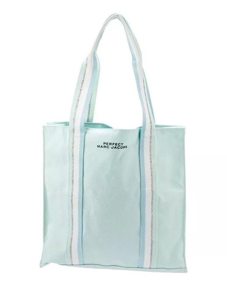 トートバッグ The Medium Tote - Marc Jacobs - Cotton - Blue Amazon.com: Marc Jacobs The Canvas Medium Tote Bag, Spring