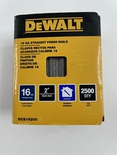 DeWalt DCS16200 2" 16 Gauge Heavy-Duty Straight Finish Nails
