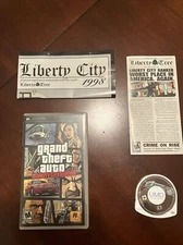 GTA Grand Theft Auto Liberty City Stories PSP Black Label CIB w Map Tested