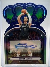 2022-23 Panini Crown Royale Crown Auto Blue /75 Brook Lopez #CA-BLZ Auto