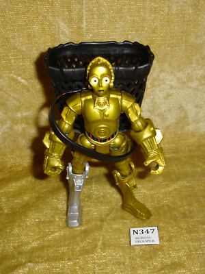 STAR WARS: HERO MASHERS: C3PO 6'' ACTIONFIGUR 100% KOMPLETT MIT KORB HASBRO