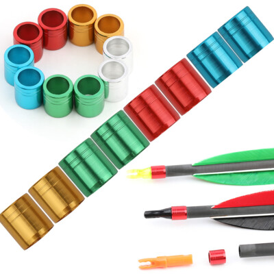 50pcs Bogenschießen Explosionsgeschützte Schutz Ring Nocken ID6.2mm Pfeil Shaft